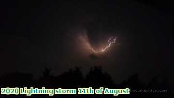  light 2020 Lightning storm 11th of August