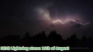  light 2020 Lightning storm 11th of August