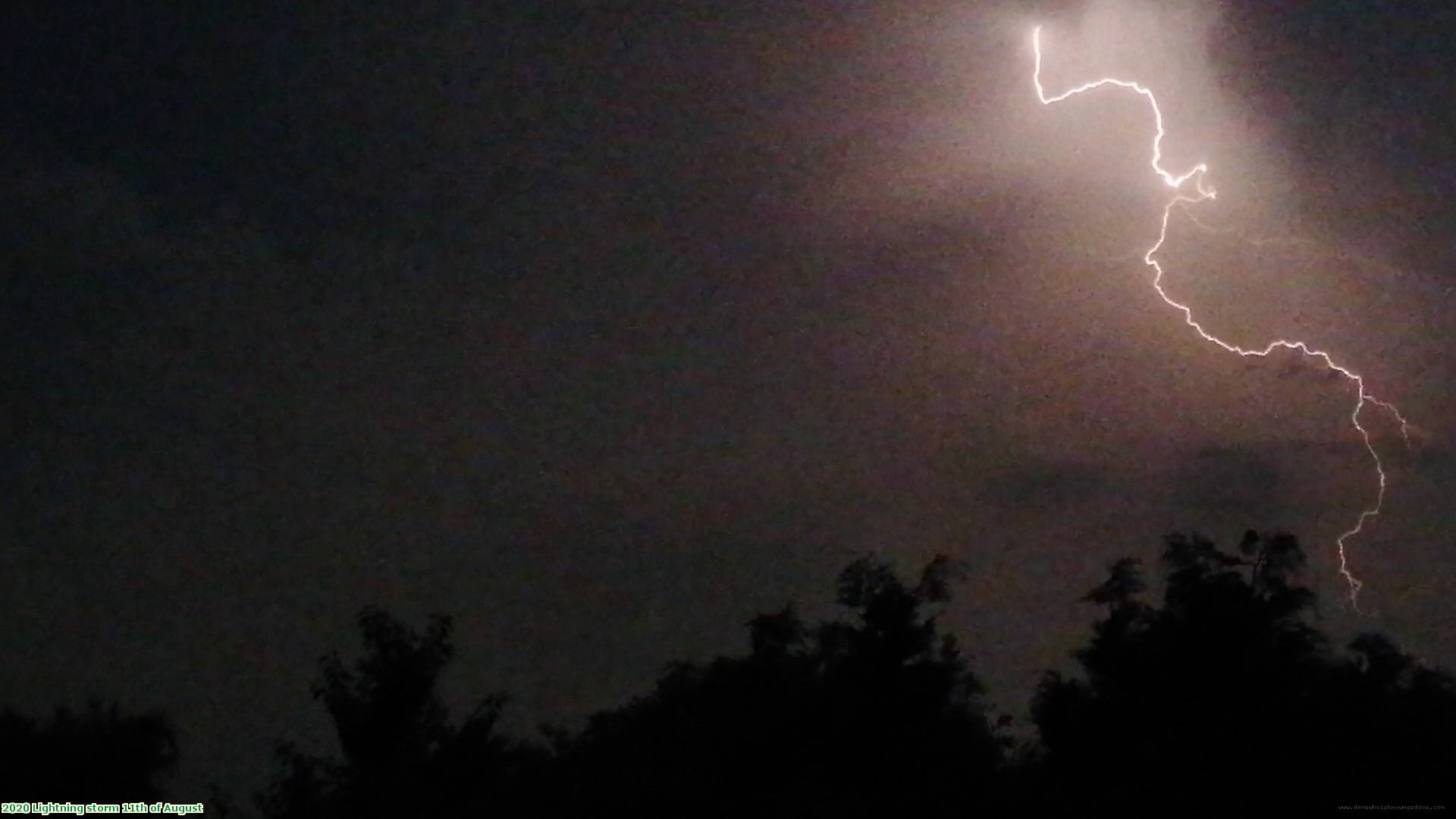 2020 Lightning storm 11th of August