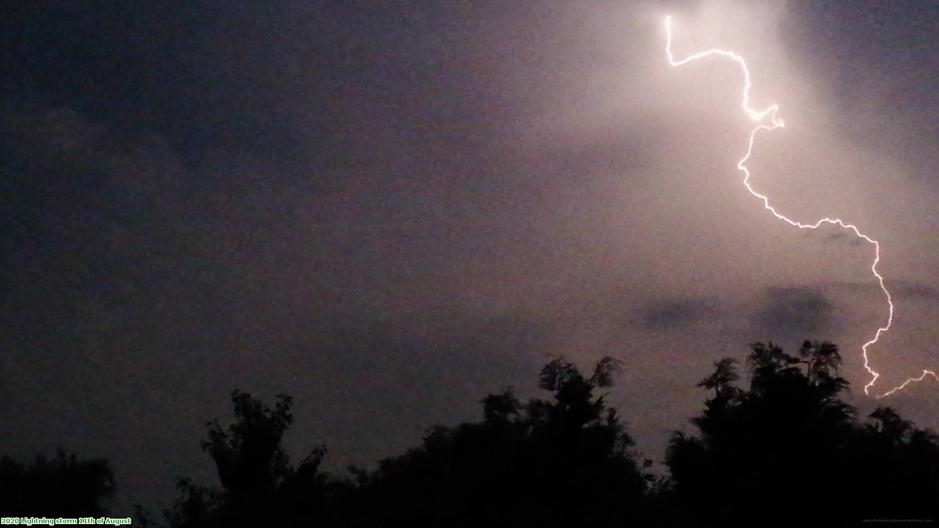 2020 Lightning storm 11th of August