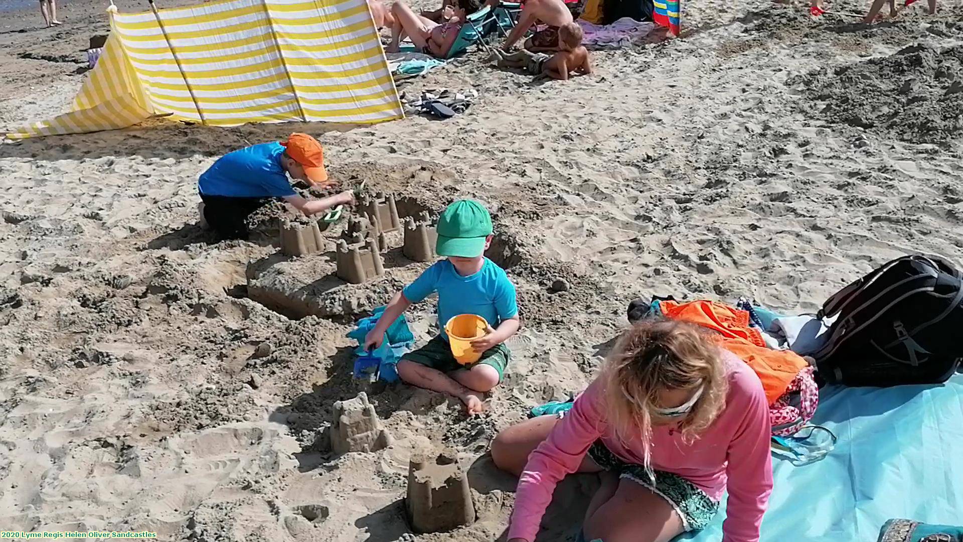 2020 Lyme Regis Helen Oliver Sandcastles