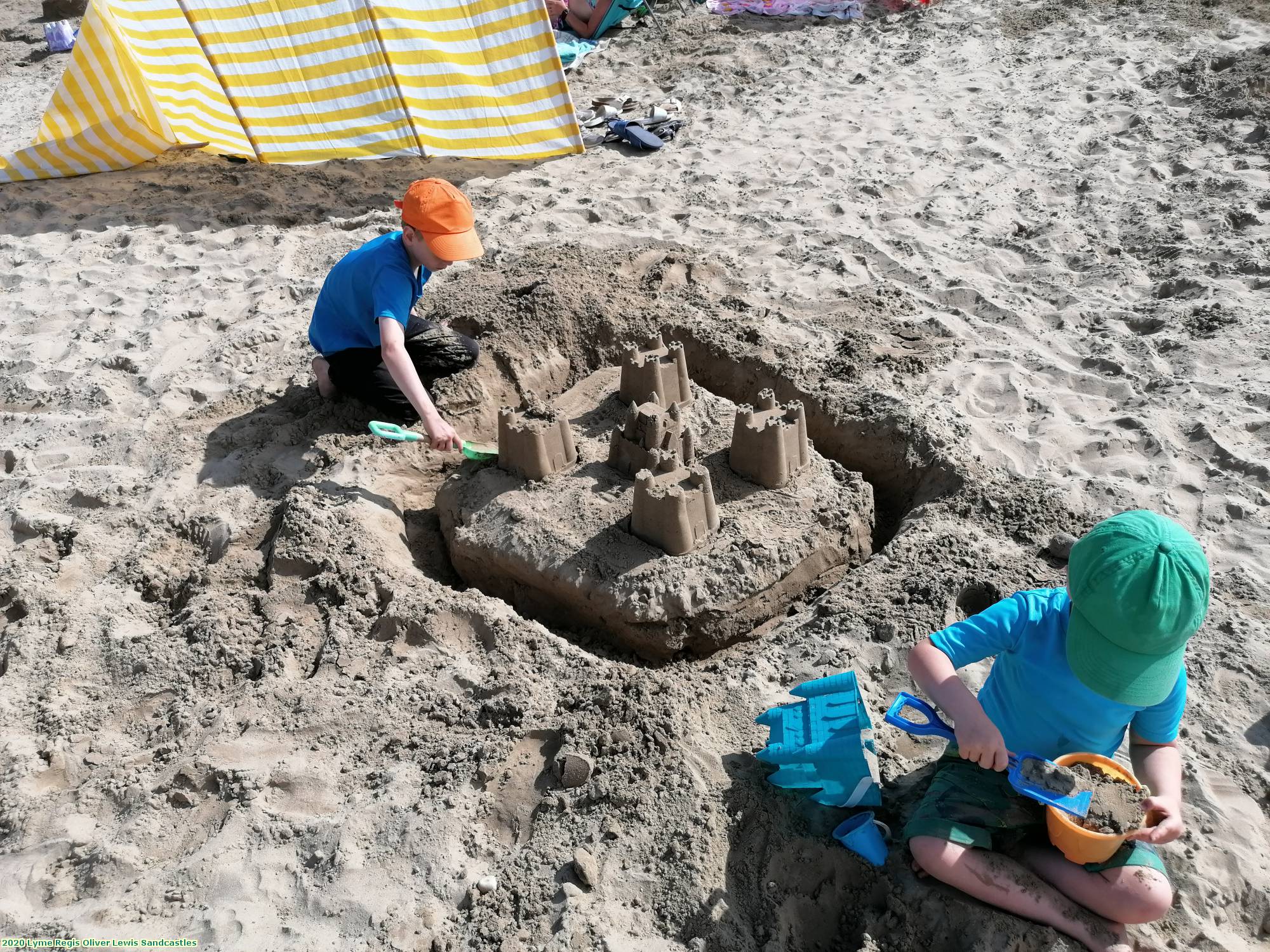 2020 Lyme Regis Oliver Lewis Sandcastles