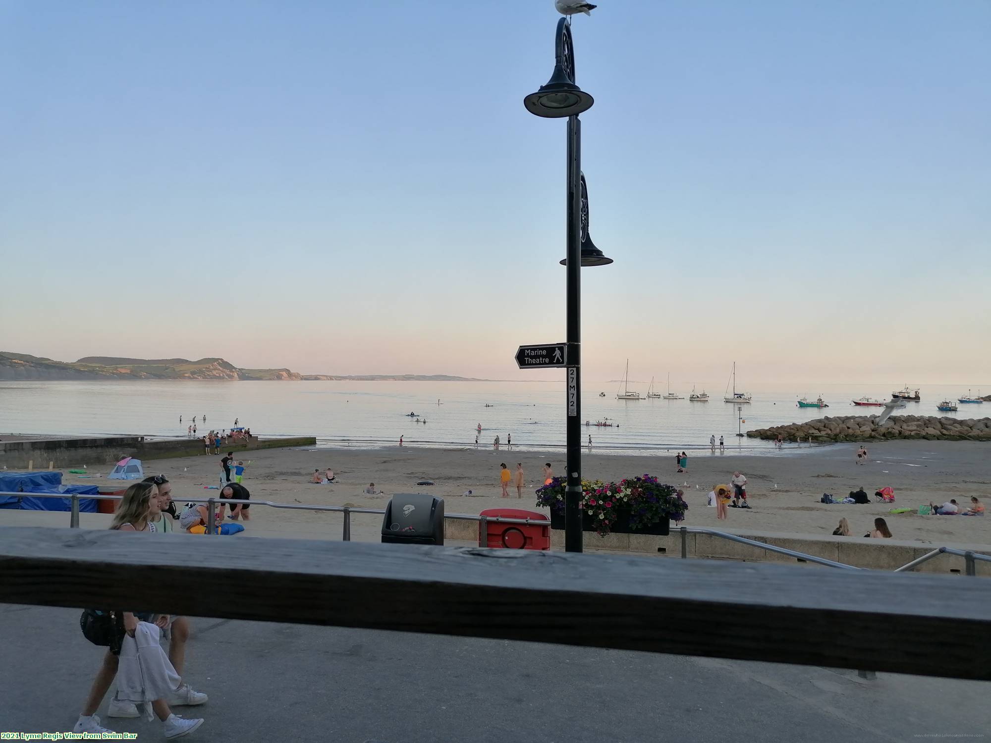 2021 Lyme Regis View from Swim Bar