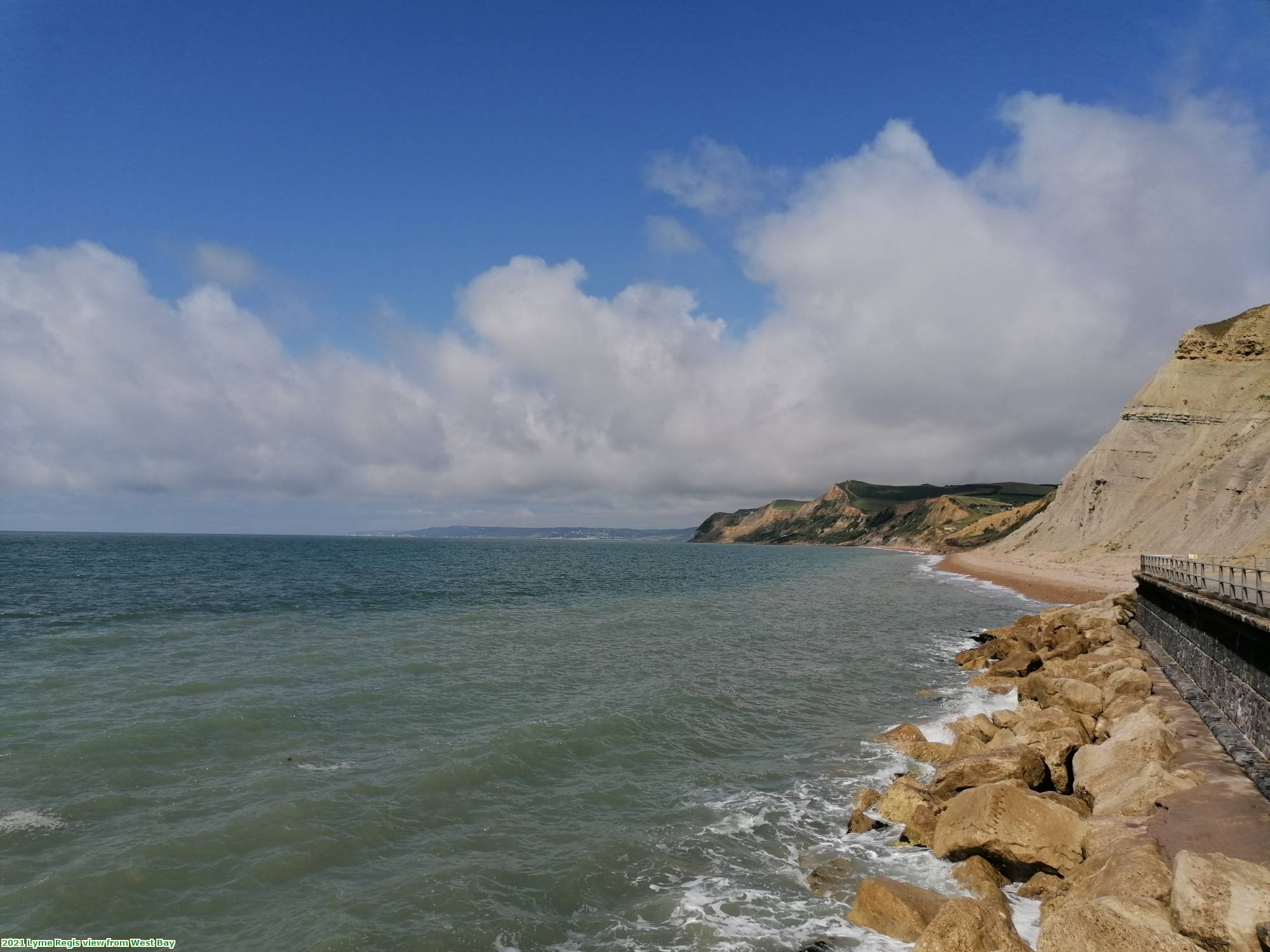 2021 Lyme Regis view from West Bay