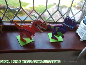  misc 2021  Lewis made some dinosaurs