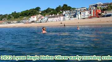  lyme3m 2022 Lyme Regis early morning swim