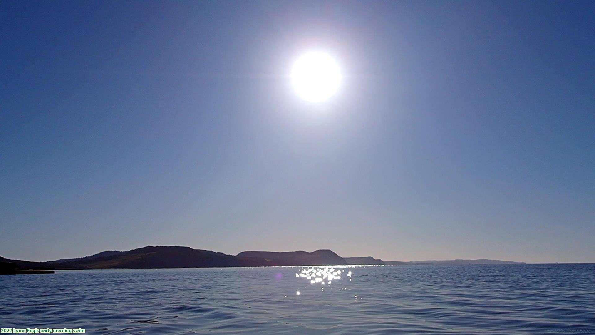 2022 Lyme Regis early morning swim