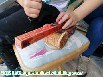  olgard 2022 In the garden building a car